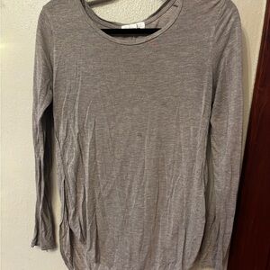 Gray Long Sleeve Women's Top